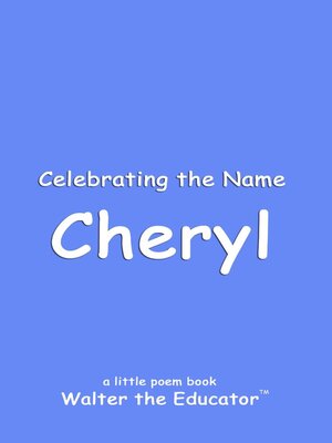 cover image of Celebrating the Name Cheryl